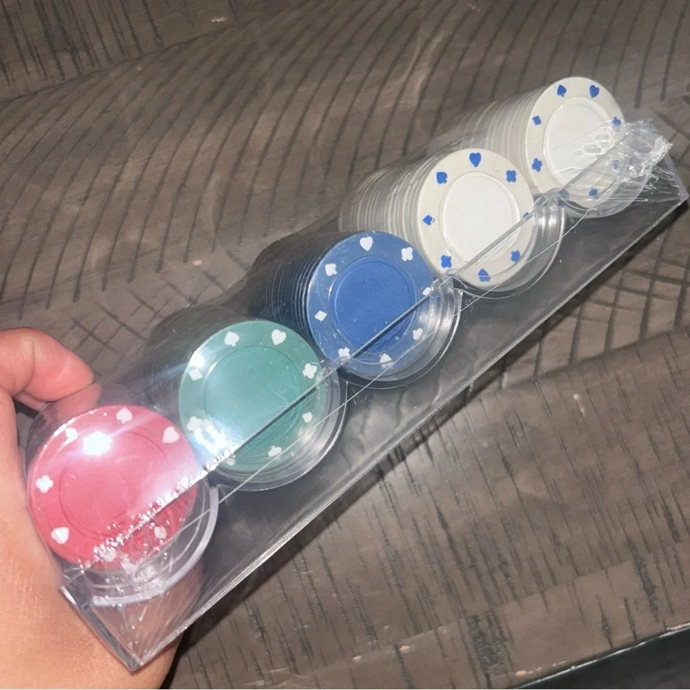 Multicolor Poker Chips Set